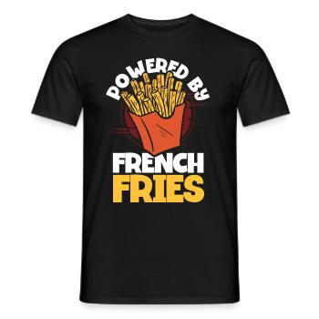 Pommes Frites Fast Food Pommes Frites - Männer T-Shirt - Schwarz - Vorne - AI Model Male 178 light (178cm)