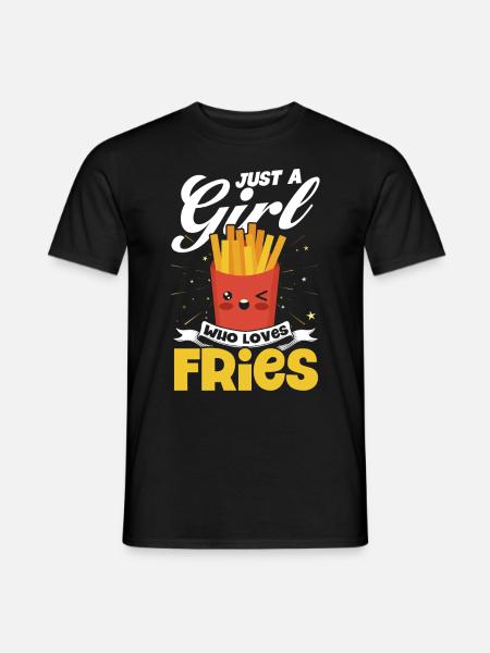 Français frites Restauration rapide Français frites - T-shirt homme - noir