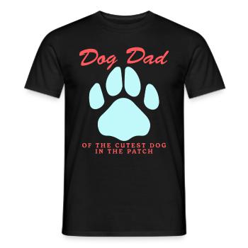 Hunde Dad Herrchen Hundebesitzer Geschenk - Männer T-Shirt - Schwarz - Vorne - AI Model Male 178 light (178cm)