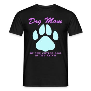 Chiens Maman Maîtresse Chien Propriétaire Cadeau - T-shirt homme - noir - Devant - AI Model Male 178 light (178cm)