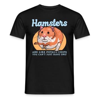 Hamster Nain Hamster Golden Hamster Cadeau - T-shirt homme - noir - Devant - AI Model Male 178 light (178cm)