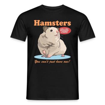 Hamster Golden Hamster Hamster Nain Cadeau - T-shirt homme - noir - Devant - AI Model Male 178 light (178cm)