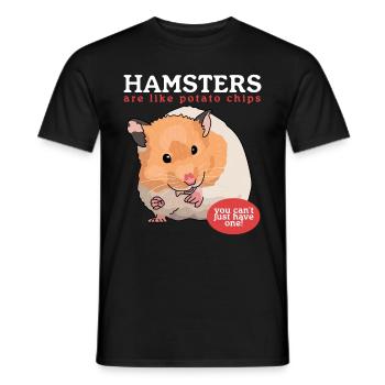 Hamster Nain Hamster Golden Hamster Cadeau - T-shirt homme - noir - Devant - AI Model Male 178 light (178cm)
