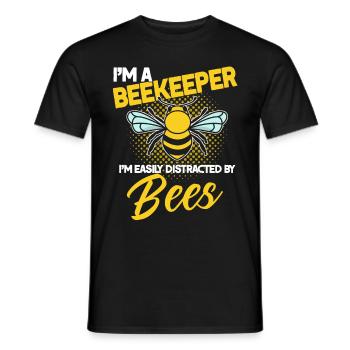 Apiculture Apiculteurs Abeilles Apiculteurs - T-shirt homme - noir - Devant - AI Model Male 178 light (178cm)