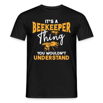 Apiculture Apiculteurs Abeilles Apiculteurs - T-shirt homme - noir - Devant - AI Model Male 178 light (178cm)