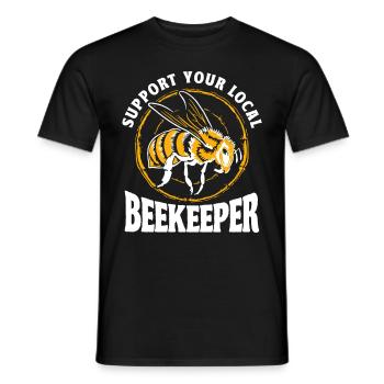 Apiculture Apiculteurs Abeilles Apiculteurs - T-shirt homme - noir - Devant - AI Model Male 178 light (178cm)