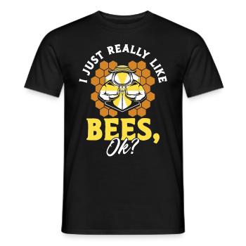 Apiculture Apiculteurs Abeilles Apiculteurs - T-shirt homme - noir - Devant - AI Model Male 178 light (178cm)