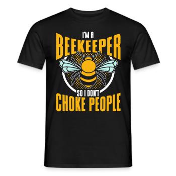 Apiculture Apiculteurs Abeilles Apiculteurs - T-shirt homme - noir - Devant - AI Model Male 178 light (178cm)