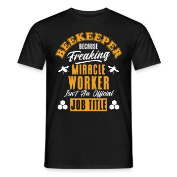 Apiculture Apiculteurs Abeilles Apiculteurs - T-shirt homme - noir - Devant - AI Model Male 178 light (178cm)