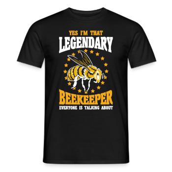 Apiculture Apiculteurs Abeilles Apiculteurs - T-shirt homme - noir - Devant - AI Model Male 178 light (178cm)