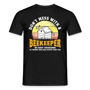 Apiculture Apiculteurs Abeilles Apiculteurs - T-shirt homme - noir - Devant - AI Model Male 178 light (178cm)