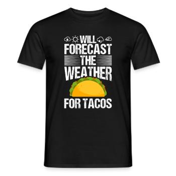 Meteorologist Quote Gift Meteorology - Men's T-Shirt - black - Front - AI Model Male 178 light (178cm)