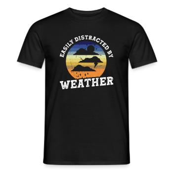Meteorologist Quote Gift Meteorology - Men's T-Shirt - black - Front - AI Model Male 178 light (178cm)