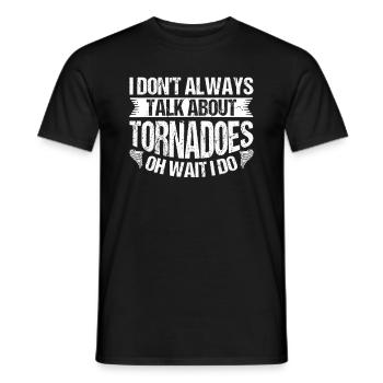 Meteorologist saying gift meteorology - Men's T-Shirt - black - Front - AI Model Male 178 light (178cm)