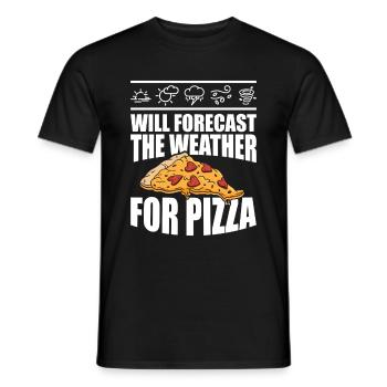 Meteorologist Quote Gift Meteorology - Men's T-Shirt - black - Front - AI Model Male 178 light (178cm)