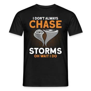 Meteorologist Quote Gift Meteorology - Men's T-Shirt - black - Front - AI Model Male 178 light (178cm)