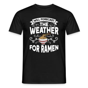 Météorologue Citation Cadeau Météorologie - T-shirt homme - noir - Devant - AI Model Male 178 light (178cm)