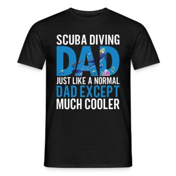 Sporttauchen Geschenk Unterwasser Sporttaucher - Männer T-Shirt - Schwarz - Vorne - AI Model Male 178 light (178cm)
