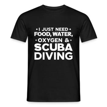 Sporttauchen Geschenk Unterwasser Sporttaucher - Männer T-Shirt - Schwarz - Vorne - AI Model Male 178 light (178cm)