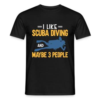 Sporttauchen Geschenk Unterwasser Sporttaucher - Männer T-Shirt - Schwarz - Vorne - AI Model Male 178 light (178cm)