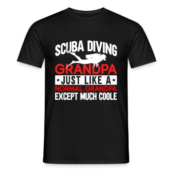 Sporttauchen Geschenk Unterwasser Sporttaucher - Männer T-Shirt - Schwarz - Vorne - AI Model Male 178 light (178cm)