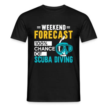 Scuba Diving Gift Underwater Scuba Diver - Men's T-Shirt - black - Front - AI Model Male 178 light (178cm)