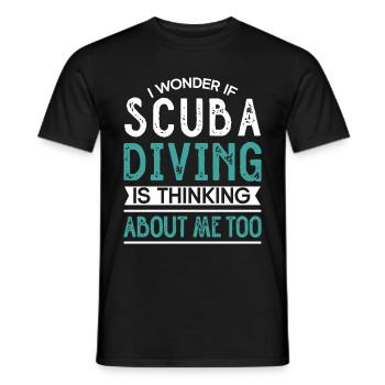 Sporttauchen Geschenk Unterwasser Sporttaucher - Männer T-Shirt - Schwarz - Vorne - AI Model Male 178 light (178cm)