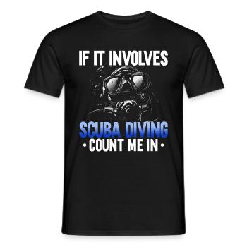 Sporttauchen Geschenk Unterwasser Sporttaucher - Männer T-Shirt - Schwarz - Vorne - AI Model Male 178 light (178cm)