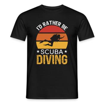 Sporttauchen Geschenk Unterwasser Sporttaucher - Männer T-Shirt - Schwarz - Vorne - AI Model Male 178 light (178cm)