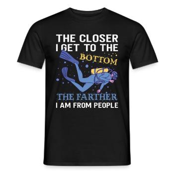 Sporttauchen Geschenk Unterwasser Sporttaucher - Männer T-Shirt - Schwarz - Vorne - AI Model Male 178 light (178cm)