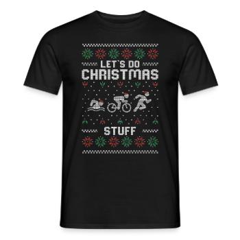 Ugly Christmas | Hässlicher Weihnachts Geschenk - Männer T-Shirt - Schwarz - Vorne - AI Model Male 178 light (178cm)