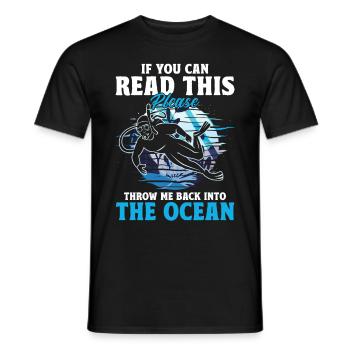 Sporttauchen Geschenk Unterwasser Sporttaucher - Männer T-Shirt - Schwarz - Vorne - AI Model Male 178 light (178cm)