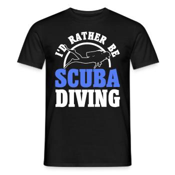 Sporttauchen Geschenk Unterwasser Sporttaucher - Männer T-Shirt - Schwarz - Vorne - AI Model Male 178 light (178cm)