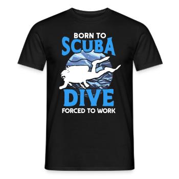 Sporttauchen Geschenk Unterwasser Sporttaucher - Männer T-Shirt - Schwarz - Vorne - AI Model Male 178 light (178cm)