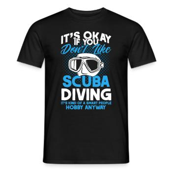 Scuba Diving Gift Underwater Scuba Diver - Men's T-Shirt - black - Front - AI Model Male 178 light (178cm)