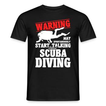 Sporttauchen Geschenk Unterwasser Sporttaucher - Männer T-Shirt - Schwarz - Vorne - AI Model Male 178 light (178cm)
