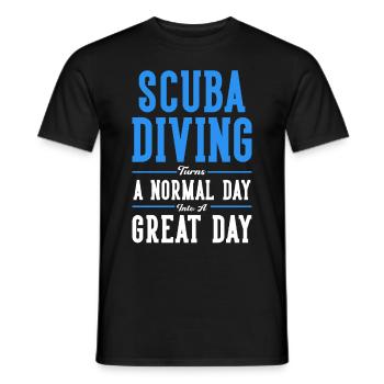 Sporttauchen Geschenk Unterwasser Sporttaucher - Männer T-Shirt - Schwarz - Vorne - AI Model Male 178 light (178cm)