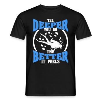 Sporttauchen Geschenk Unterwasser Sporttaucher - Männer T-Shirt - Schwarz - Vorne - AI Model Male 178 light (178cm)