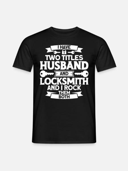 Locksmith Lock Picking Employee Locksmith - Men's T-Shirt - black