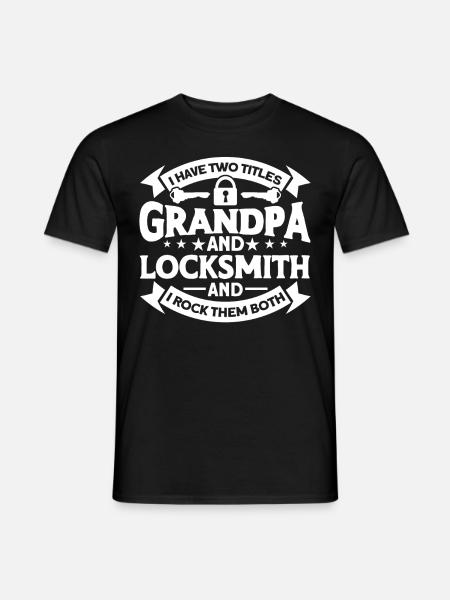 Locksmith Lock Picking Employee Locksmith - Men's T-Shirt - black