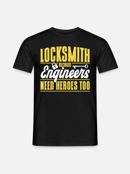 Locksmith Lock Picking Employee Locksmith - Men's T-Shirt - black