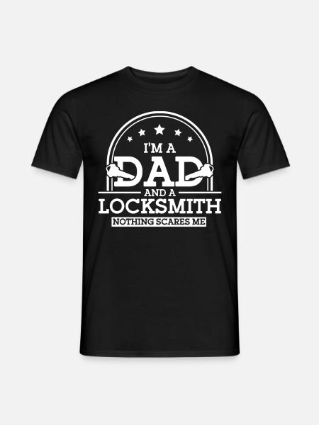 Locksmith Lock Picking Employee Locksmith - Men's T-Shirt - black