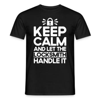 Locksmith Lock Picking Employee Locksmith - Men's T-Shirt - black - Front - AI Model Male 178 light (178cm)
