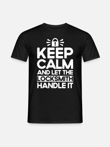 Locksmith Lock Picking Employee Locksmith - Men's T-Shirt - black