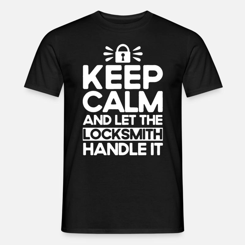 Locksmith Lock Picking Employee Locksmith - Men's T-Shirt - black