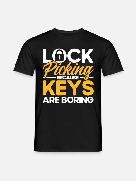 Locksmith Lock Picking Employee Locksmith - Men's T-Shirt - black