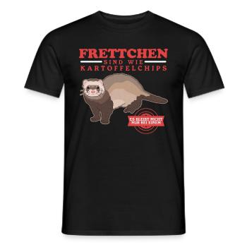 Frettchen Besitzer Marder Ferret Geschenk - Männer T-Shirt - Schwarz - Vorne - AI Model Male 178 light (178cm)