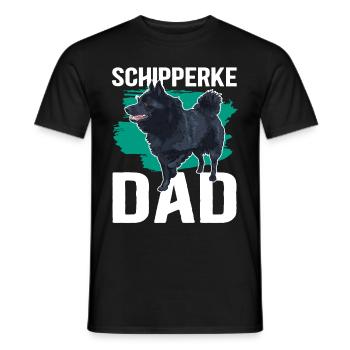 Schipperke Papa Propriétaire de chien Chien Propriétaire Cadeau - T-shirt homme - noir - Devant - AI Model Male 178 light (178cm)