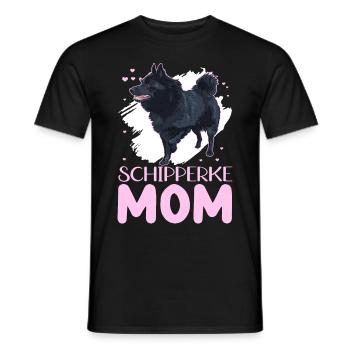 Schipperke Mom Dog Mama Dog Owner Cadeau - T-shirt homme - noir - Devant - AI Model Male 178 light (178cm)