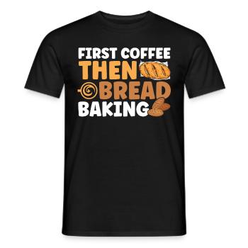 Pain Cuisson Cadeau Boulangerie Citation Boulanger - T-shirt homme - noir - Devant - AI Model Male 178 light (178cm)